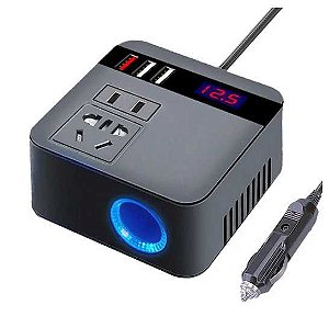 Power inverter adaptador de carregamento rápido carro150w peak dc12v 24v para 110v 220v led
