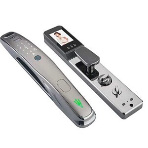 Fechadura eletronica facial, biometria wi fi - tuya