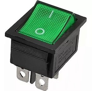 Chave gangorra kcd4-201n verde neon 4t on-off