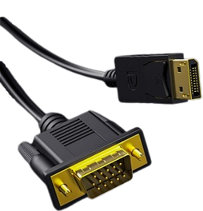Cabo Displayport Para Adaptador Vga Hd 1080p 1.8m