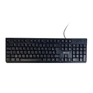 Teclado usb office yakao preto - bw-07-sinop-03