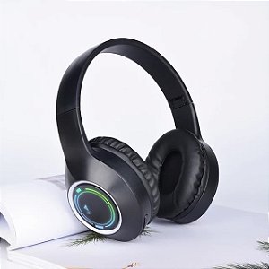 Fone de ouvido sem fio bluetooth, emissor de luz, dobravel m3
