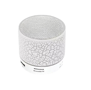 Mini caixa de som bluetooth , led crack, cartao tf, usb, portatil