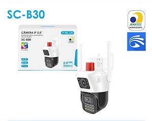Camera wi fi externa ip 2.5 sc-b30 full hd 1080 it-blue rastreamento automatico