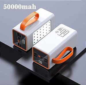 Bateria portatil carga rapido 66w 50000mah pd