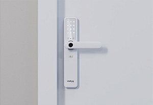 Fechadura Smart De Embutir Com Maçaneta Ifr 7000 Branca - Intelbras