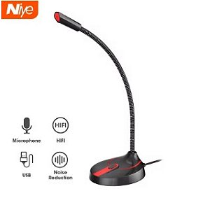 Mini Microfone Com Fio Para PC, Microfone Para Computador, Laptop, Notebook, Alto-Falante, 3,5mm AUX