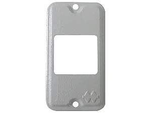 Placa Aluminio 2 Modu Junt  3 4" NR-02 (Sem Pintura) - Wetzel
