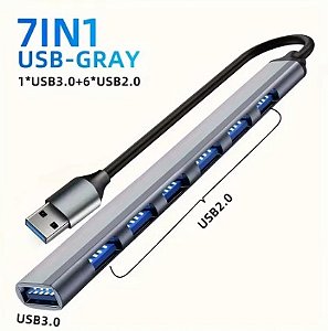 Hub USB Expansor 7 em 1