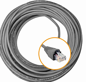 Patch cord cat6 crimpado 10mts cinza