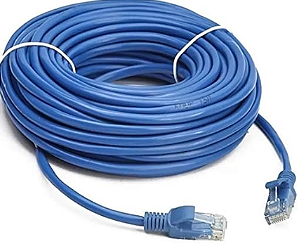 Patch cord cat5 crimpado 20mts azul