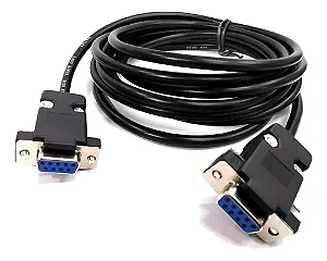 Cabo Adaptador Rs232 Fêmea X Femea 1,5 Metros