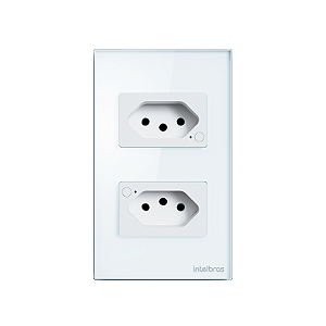 Tomada Dupla 10A Smart Wi-Fi Ets 1002 Branco - Intelbras