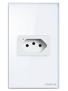 Tomada Simple 10A Smart Wi-Fi Ets 2001 Branco - Intelbras