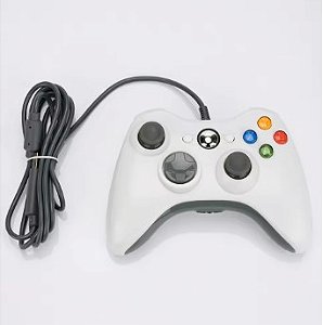 Controle De Xbox 360 Com Fio Similar Branco