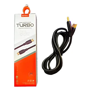 Cabo De Carregador Turbo Pmcell Cb-18 Type C/tipo C 1m Preto