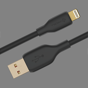 Cabo De Carregador Turbo Pmcell Cb-18 USB  Lightning 1m Preto