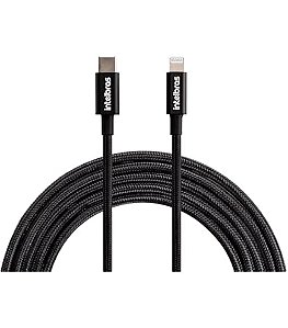 Cabo USB - LightnIng 1,2M Pvc Preto Eual 12PP - Intelbras
