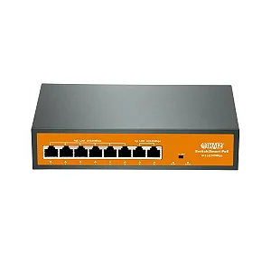 Switch De Rede Haiz 6 Portas Poe + 2 Uplink Giga 10/100/1000mbps