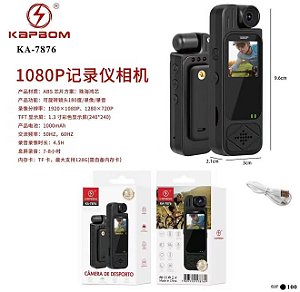 Camera Corporal Filmadora (Kapbom) KA-7876