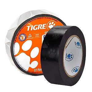 Fita Isolante Uso Geral 18mm X 20mt Tigre Preto