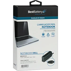 Fonte Notebook DELL 19.5V 3.34A 65W 4,5x3,0mm - BestBattery