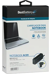 Fonte Notebook Acer 19v 4.74a 90w 5,5x1,7mm - BestBattery