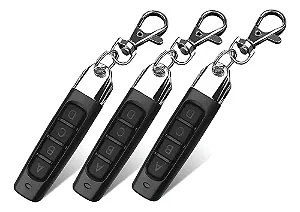 Kit 3 Controles De Portão Eletrônico Alarme Universal 433mhz Fine Preto