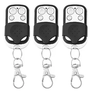 Kit 3 Controle Remoto Universal Para Portão Eletrônico Automático Gaveta 433mhz