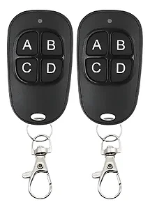 Kit 2 Controle Remoto Universal Slim Para Portão Eletrônico Alarme 433mhz
