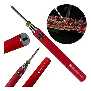 MINI FERRO DE SOLDA PORTATIL USB COM BATERIA