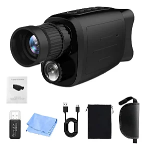 Câmera Filmagem Visão Noturna Infravermelha Zoom De 16x