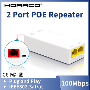 Repetidor POE de 2 Portas  HORACO