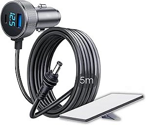 Cabo ( Starlink ) 5 metros veicular (12V) com visor USB