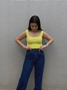 cropped íris verde lima