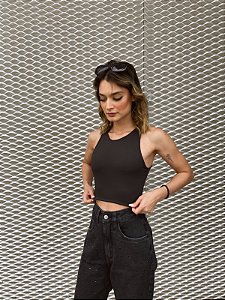 cropped luiza preto