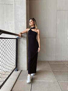 vestido pérola preto