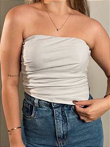 cropped zoe cinza