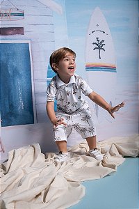 CONJ BERMUDA E CAMISA MALHA PIQUET