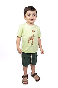 CONJ BERMUDA CARGO COM CAMISETA