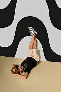 BERMUDA MOLETOM COM CAMISETA