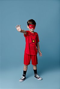 CONJUNTO BERMUDA E CAMISETA MENINO AÇO