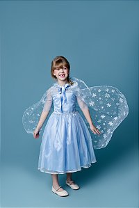 VESTIDO PRINCESA FLOCOS DE GELO