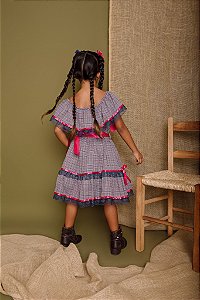 VESTIDO JUNINO CIGANINHA XADREZ