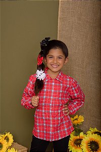 CAMISA XADREZ JUNINA FEMININA