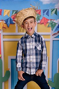 CAMISA JUNINA XADREZ MASCULINA