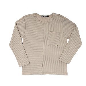 CAMISETA MANGA LONGA RECORTES