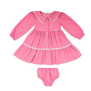 VESTIDO DE GOLINHA COM DETALHE RENDA