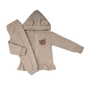 CONJ CALÇA E BLUSA MOLETOM BRILHANTE