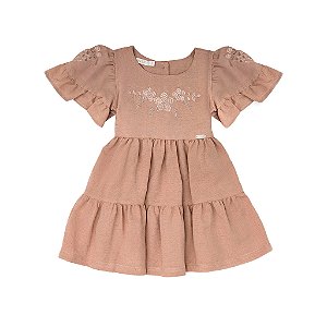 VESTIDO VISCOLINHO BORDADO